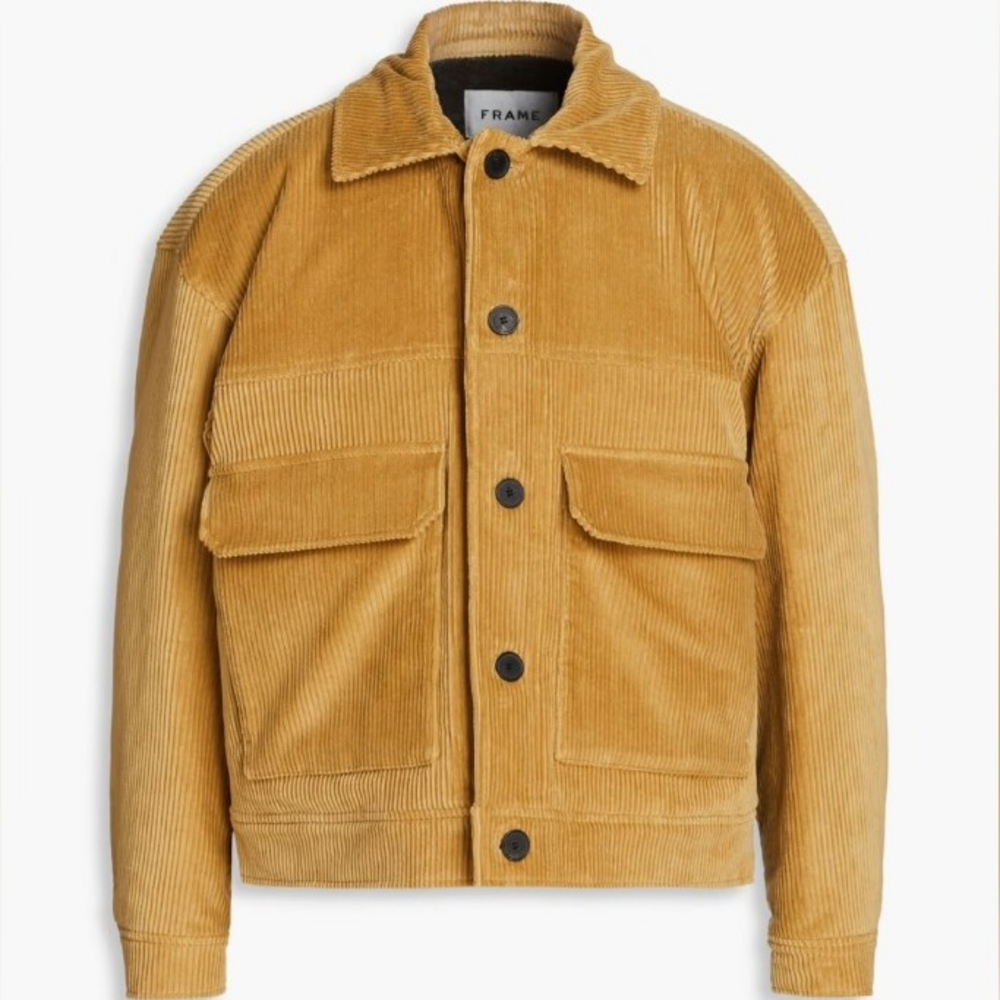 Frame Denim Corduroy Jacket Camel